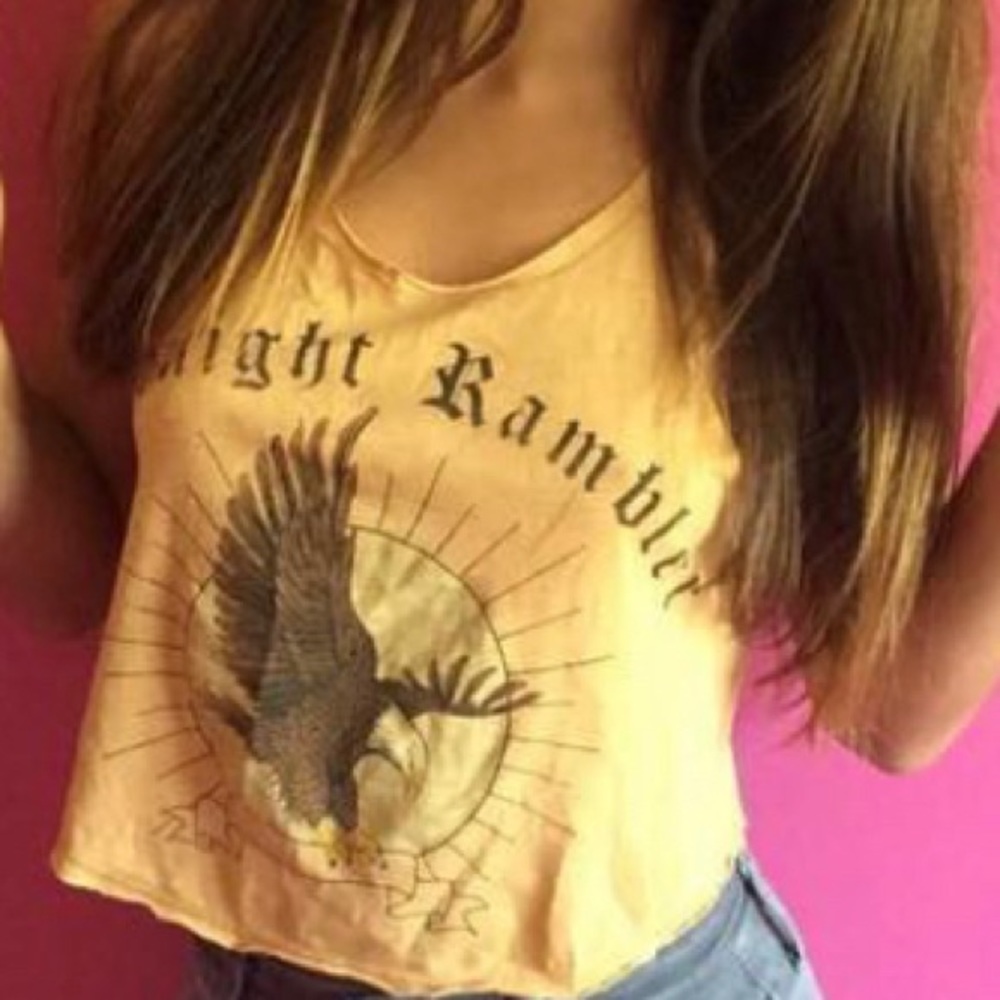 Gold Tie-Back Crop Top